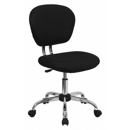 Flash Furniture Task Chair, 17-1/4" to 21", Black H-2376-F-BK-GG
