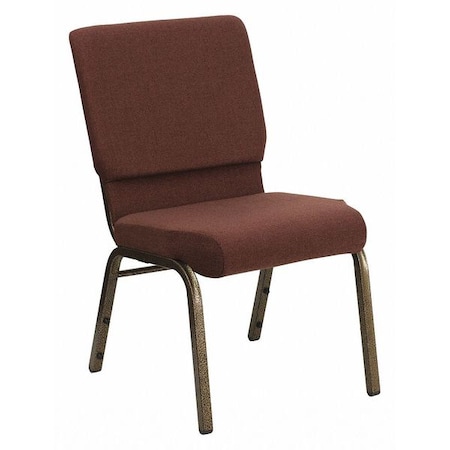 Flash Furniture Hercules Church Chair, Brown Back, 19-1/4 in W 25" L 33-1/4" H, Fabric Seat FD-CH02185-GV-10355-GG