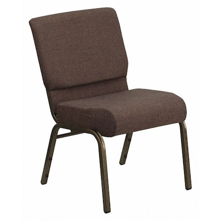 Flash Furniture Hercules Church Chair, Brown Back, 21-1/4 in W 25" L 33" H, Fabric Seat FD-CH0221-4-GV-S0819-GG