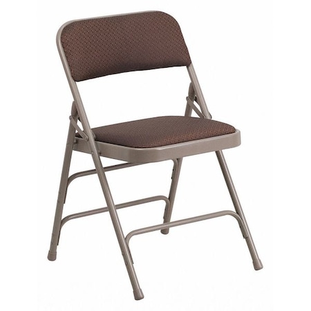 Flash Furniture Brown Fabric Metal Chair AW-MC309AF-BRN-GG