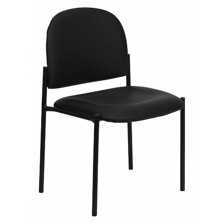 Flash Furniture Black Vinyl Stack Chair BT-515-1-VINYL-GG