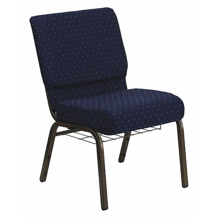 Flash Furniture Hercules Church Chair, Blue Back, 21-1/4 in W 25" L 33" H, Fabric Seat FD-CH0221-4-GV-S0810-BAS-GG