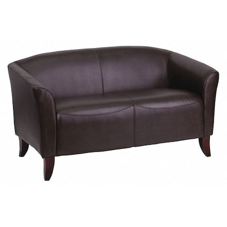 Flash Furniture Loveseat, 29" x 29", Upholstery Color: Brown 111-2-BN-GG