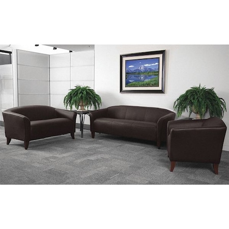 Flash Furniture Living Room Set, 29" to 31" x 29", Upholstery Color: Brown 111-SET-BN-GG