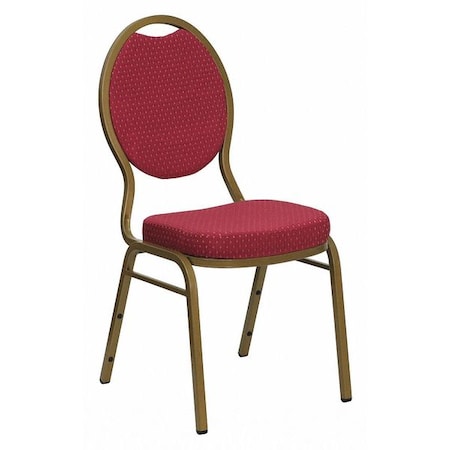 Flash Furniture Hercules Banquet Chair, 17-1/2 in W 21" L 37-3/4" H, Fixed, Fabric Seat FD-C04-ALLGOLD-2804-GG