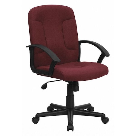 Flash Furniture Contemporary Chair Fixed Arms, 17-1/4" to 21-1/4" Height, Fabric, Burgundy GO-ST-6-BY-GG