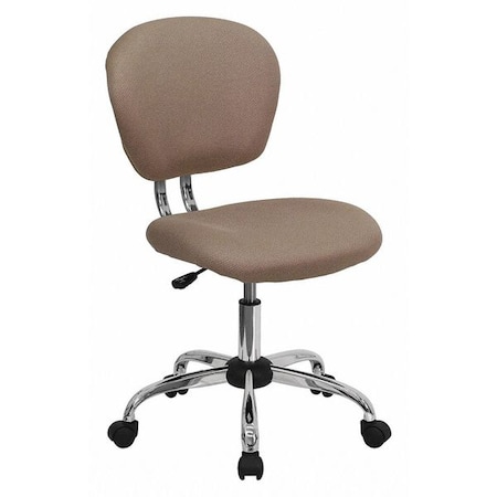 Flash Furniture Task Chair, 17-1/4" to 21", Coffee Brown H-2376-F-COF-GG