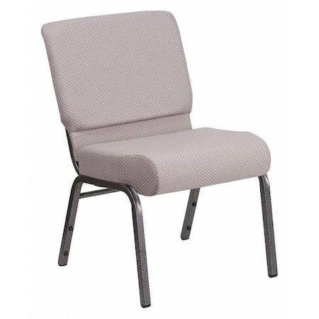 Flash Furniture Hercules Church Chair, Gray Back, 21-1/4 in W 25" L 33" H, Fabric Seat FD-CH0221-4-SV-GYDOT-GG