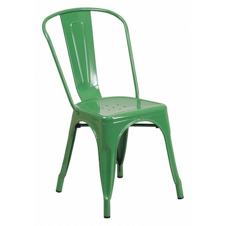 Flash Furniture Contemporary Chair, 18 in W 20" L 33" H CH-31230-GN-GG