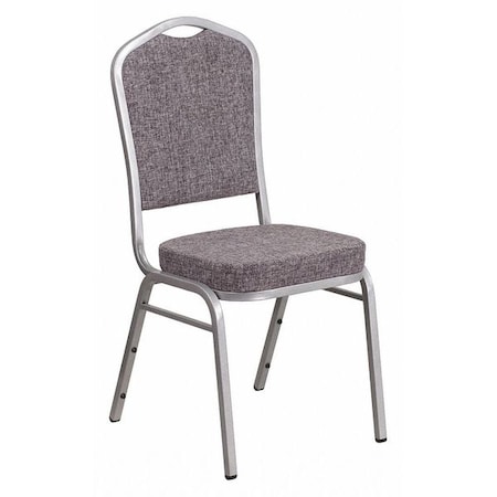 Flash Furniture Hercules Banquet Chair, Gray Back, 17-1/4 in W 20-1/4" L 38" H, Fabric Seat FD-C01-S-12-GG
