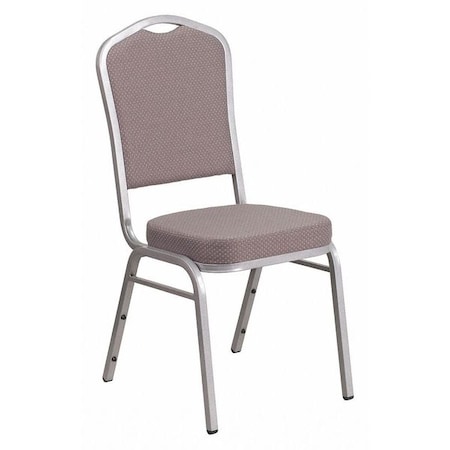 Flash Furniture Hercules Banquet Chair, Gray Back, 17-1/4 in W 20-1/4" L 38" H, Fabric Seat FD-C01-S-6-GG