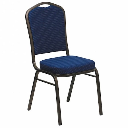 Flash Furniture Hercules Banquet Chair, Blue Back, 17.25 W 20-1/4" L 38 H, Fabric Seat FD-C01-GOLDVEIN-208-GG