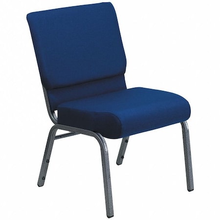 Flash Furniture Hercules Church Chair, Blue Back, 21-1/4 in W 25" L 33" H, Fabric Seat FD-CH0221-4-SV-NB24-GG