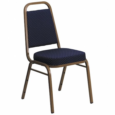 Flash Furniture Hercules Banquet Chair, 17-1/2 in W 20-1/4" L 36" H, Fixed, Fabric Seat FD-BHF-1-ALLGOLD-0849-NVY-GG