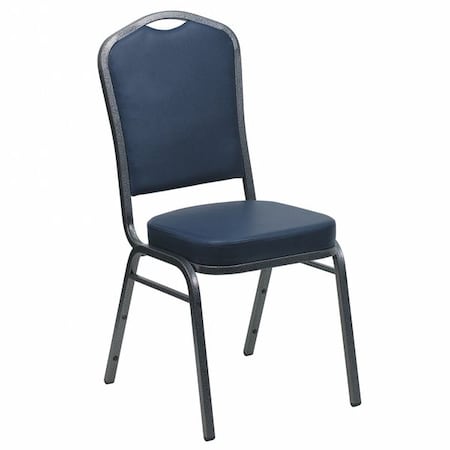 Flash Furniture Hercules Banquet Chair, 17-1/4 in W 20-1/4" L 38" H, Vinyl Seat FD-C01-SILVERVEIN-NY-VY-GG