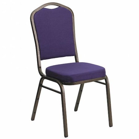 Flash Furniture Hercules Banquet Chair, 17-1/4 in W 20-1/4" L 38" H, Fabric Seat FD-C01-PUR-GV-GG