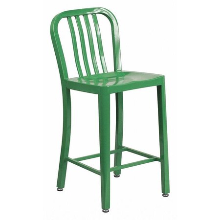 Flash Furniture 24" High Green Metal Counter Height Stool CH-61200-24-GN-GG