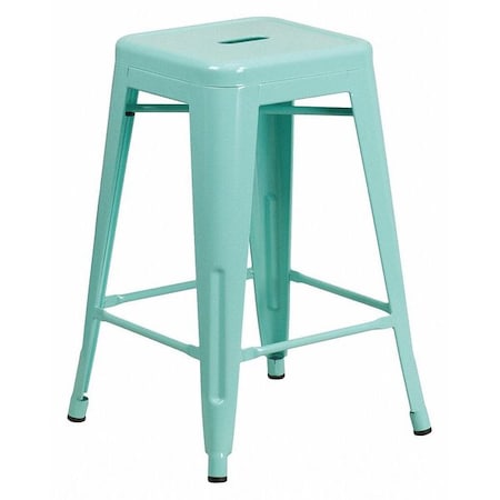 Flash Furniture 24" High Backless Mint Green Counter Height Stool ET-BT3503-24-MINT-GG