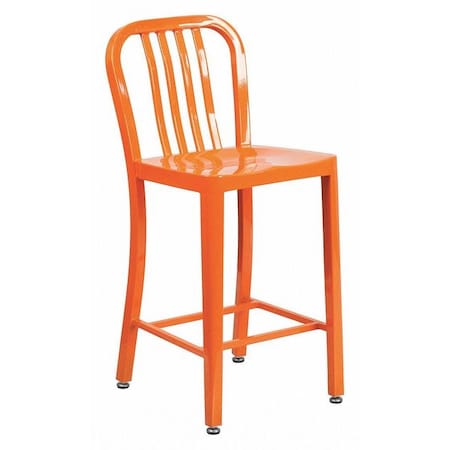 Flash Furniture 24" High Orange Metal Counter Height Stool CH-61200-24-OR-GG