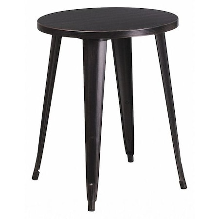 Flash Furniture Round 24" W, 24" L, 29" H, Metal Top, Gold CH-51080-29-BQ-GG