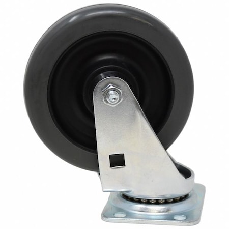 Rubbermaid Commercial Plate Caster, Polyurethane, 6 1/4"H 1874659