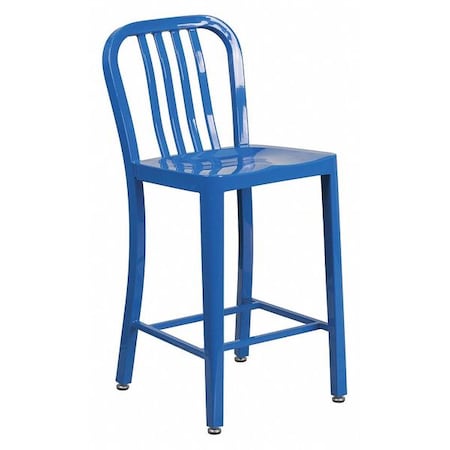 Flash Furniture 24" High Blue Metal Counter Height Stool CH-61200-24-BL-GG