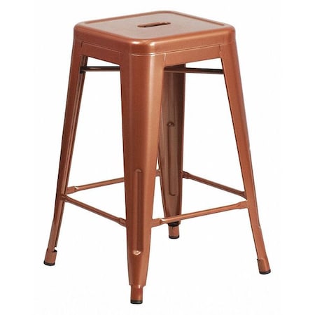 Flash Furniture 24" High Backless Copper Counter Height Stool ET-BT3503-24-POC-GG