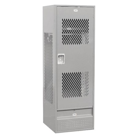 Salsbury Industries Gear Locker, 24Wx72Hx24D, Vented Door, Gray 72024GY-U