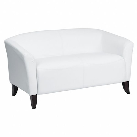 Flash Furniture Loveseat, 29" x 29", Upholstery Color: White 111-2-WH-GG
