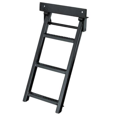 Buyers Products 14 1/4 in W Powder Coated Steel Retractable Truck Steps RS3