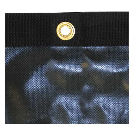 Buyers Products Standard Duty Tarp, 7 x 21 ft, 10 Mil, Black, Vinyl, UV Resistant 3016004
