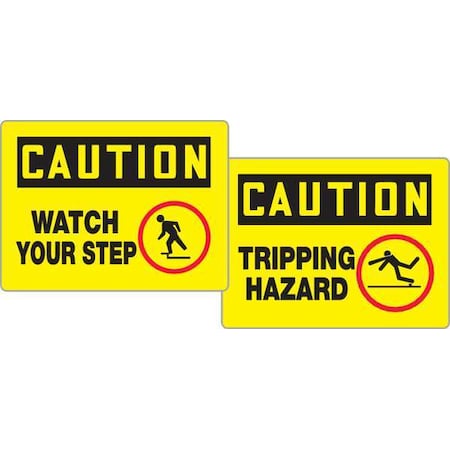 Accuform Quik Sign Fold-Ups Floor Sign, 18" H, 24" W, Plastic, Rectangle, English, PFK627 PFK627