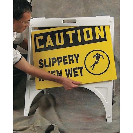 Accuform Quik Sign Fold-Ups Stand, 30-1/2x26 in, Plastic PFK321