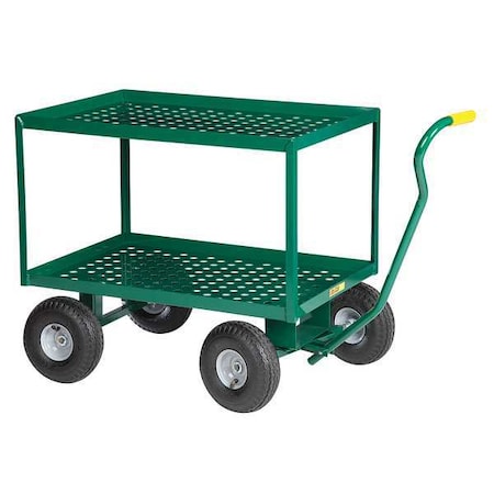Little Giant Wagon Truck, Perf Deck, 36x24, Pneum Wheel 2LDWP-2436-10P-G