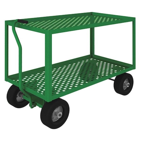 Zoro Select Wagon Truck, Perf Deck, 48x24, Pneum Wheel GT5WT-2448-2-10PN-83T