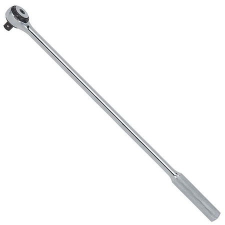 Proto 1/2" Drive 72 Geared Teeth Round Head Style Hand Ratchet, 15" L, Full Polish Finish J5454F