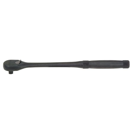 Proto 3/8" Drive 45 Geared Teeth Pear Head Style Hand Ratchet, 11" L, Black Oxide Finish J5250XLBL