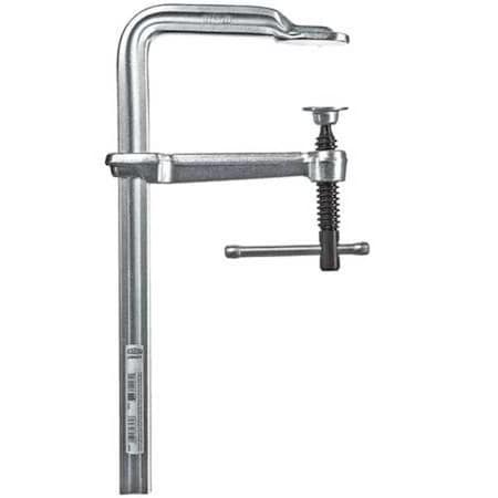 Bessey 6 in Bar Clamp, Tempered Drop-Forged Steel Handle and 4 3/4 in Throat Depth GS16-12K