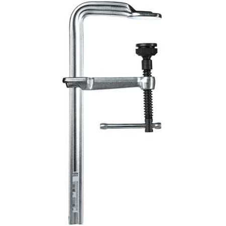 Bessey 12 in Bar Clamp, Tempered Drop-Forged Steel Handle and 4 3/4 in Throat Depth GSL30