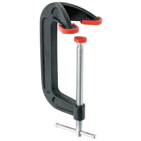 Bessey Dbl Anvil C-Clamp, 6", Iron, Light, 1200 lb. DHCC-6