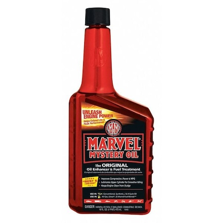 Marvel Mystery Oil MYSTERY OIL Oil Additive, Motor Treatment, 16 oz, Bio-Diesel Engines/Diesel Engines/Gasoline Engines MM12R