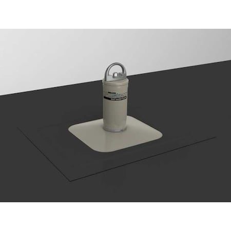 Miller Roof Anchor, 22 in Length, 310 lb Weigth Capacity, Aluminum, Stainless Steel Anchor, Fixed D-Ring X10031