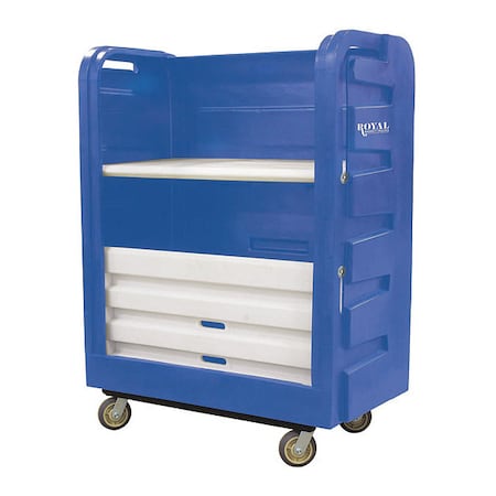 Royal Basket Trucks Turnabout Truck, Blue, HDPE G48-BLX-TPC-6UNN