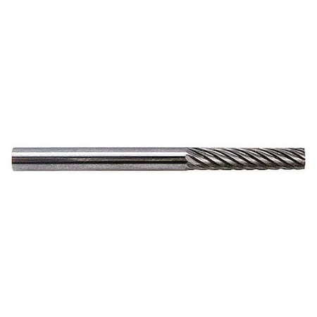 Zoro Select Cylinder Bur SA, Carbide, 1/4", Single Cut 19D633