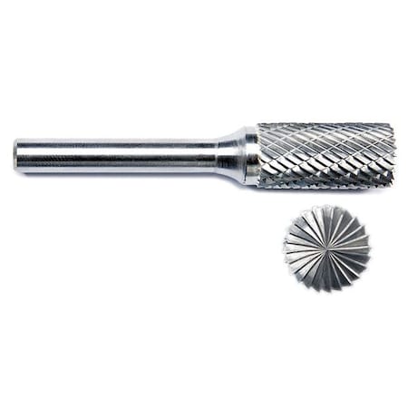 Zoro Select Carbide Bur, End Cut, 3/8 19D812