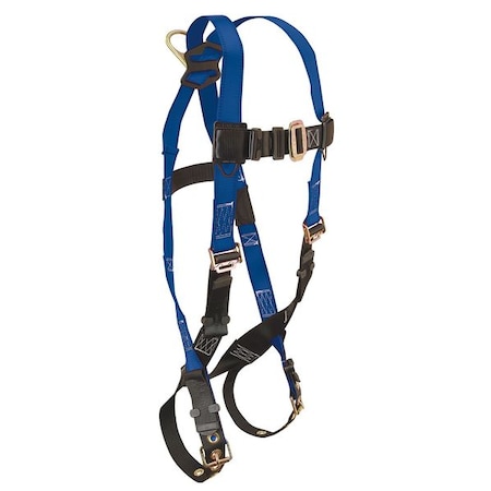 Condor Condor Full Body Harness, Universal (S/M/L), 425 lb., Mating Chest/ Tongue Leg Straps, Back D-Ring 19F380