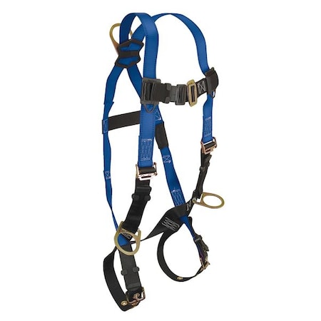 Condor Condor Full Body Harness, Universal (S/M/L), 425 lb., Mating Chest/ Tongue Leg Straps 19F381