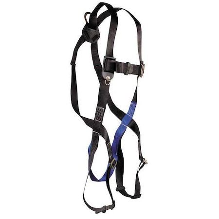 Condor Condor Full Body Harness, Universal (S/M/L), 425 lb., Mating Chest/ Mating Leg Straps, Back D-Ring 19F376