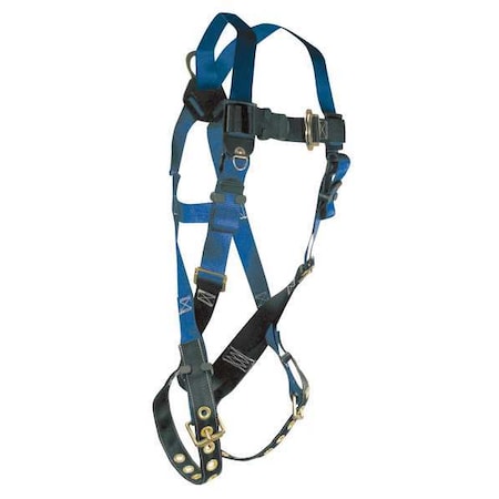 Condor Condor Full Body Harness, Universal (S/M/L), 425 lb., Mating Chest/ Tongue Leg Straps, Back D-Ring 19F378