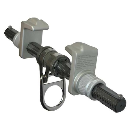 Falltech Beam Clamp, 20 in Length, 425 lb Weigth Capacity, Aluminum Anchor, Swivel D-Ring 7533